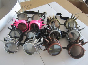 柳釘蒸汽朋克防護眼鏡 steampunk goggles 柳釘朋克眼鏡 防護眼鏡