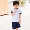 幼兒園園服夏英倫中小學(xué)生校服班服套裝六一演出男女童海軍風(fēng)水手