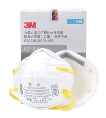 正品3M8210CN防塵口罩霧霾PM2.5口罩顆粒物防護(hù)N95級(jí)細(xì)粉塵防塵