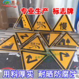 交通標志牌鋁板道路指示牌限速牌停車場標志牌定制道路施工導向牌