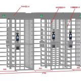 全高十字轉(zhuǎn)閘人臉識別旋轉(zhuǎn)門雙向工地監(jiān)獄實(shí)名制車站通道閘機(jī)