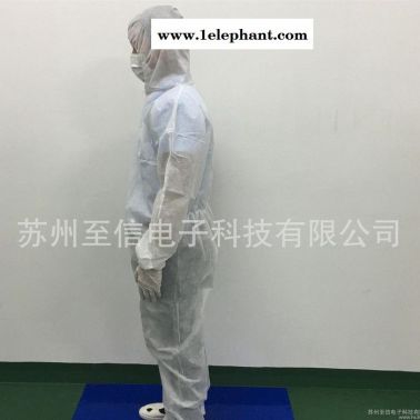 一次性無紡布防護(hù)服  防塵衣服  隔離連體服  無塵車間工作服