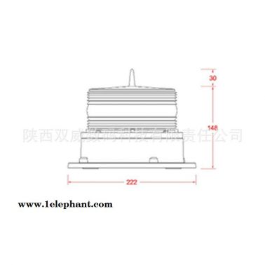 中光強(qiáng)太陽能高空警示燈热监，符合航空信號(hào)標(biāo)準(zhǔn)捺弦，西安貨源 航空燈