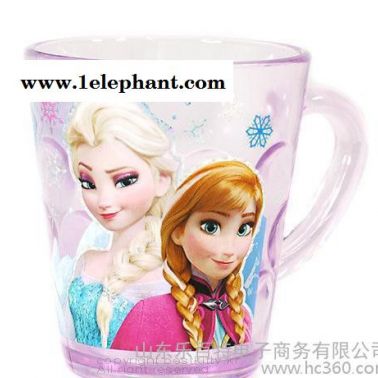 韓國進(jìn)口冰雪奇緣兒童水杯寶寶Frozen喝水杯子卡通小孩洗漱杯餐具