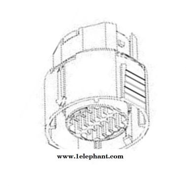 德爾福Delphi汽車連接器12034413黑色公防塵塞