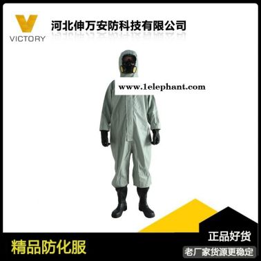 輕型防化服化學(xué)品半封閉外置防毒面具型 b級(jí)防護(hù)服 伸萬FHIB