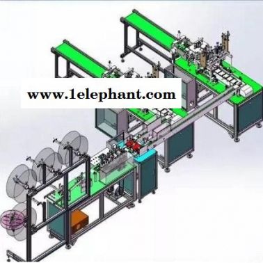 一拖二平面全自動(dòng)生產(chǎn)口罩  平面口罩生產(chǎn) 口罩機(jī)設(shè)備 一拖二口罩機(jī)