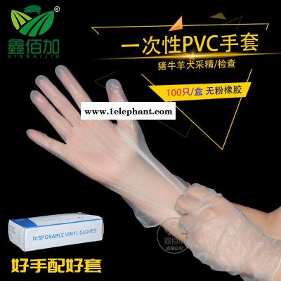 PVC采精手套 豬用一次性人工授精無粉手套 獸用助產(chǎn)防護(hù)透明手套