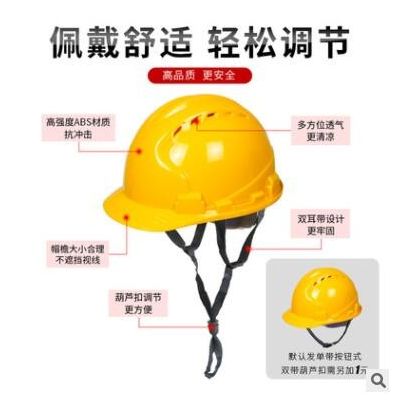 廠家直供三筋 高強(qiáng)度安全帽 建筑 工地施工 煤礦abs透氣安全帽