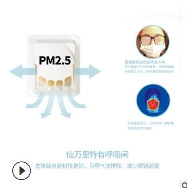 FFP1/2/3杯型日常防護口罩帶藍色閥門或不帶閥防塵防顆粒防霧霾