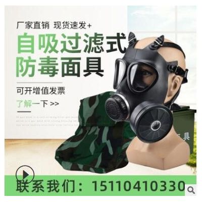 FNJ05型防毒面具 頭戴式罩搭配 過(guò)濾罐 耐磨天然橡膠面罩