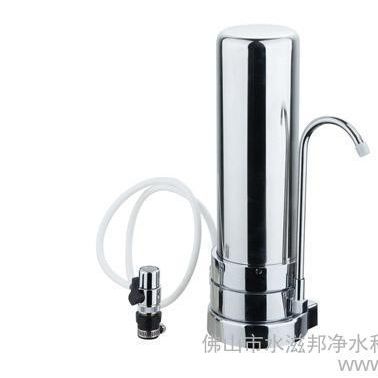 不銹鋼雙級座式凈水器 pp棉網(wǎng)碳廚房過濾器