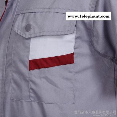 天惠服飾 專業(yè)定制 工裝 加LOGO工作服短袖套裝 男 夏裝 工程服 汽修服 維修服 半袖勞保工服