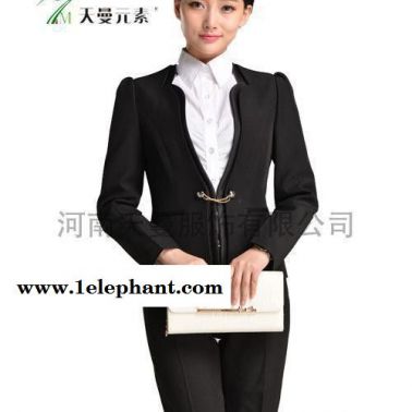 新款 黑色商務(wù)女裝  女裝長(zhǎng)袖套裝 女裝小西服  職業(yè)裝加工定制