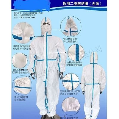 廠家批發(fā)一次性防護(hù)服連體帶帽 量大價優(yōu)